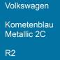 Preview: Volkswagen, Kometenblau Metallic 2C, R2.